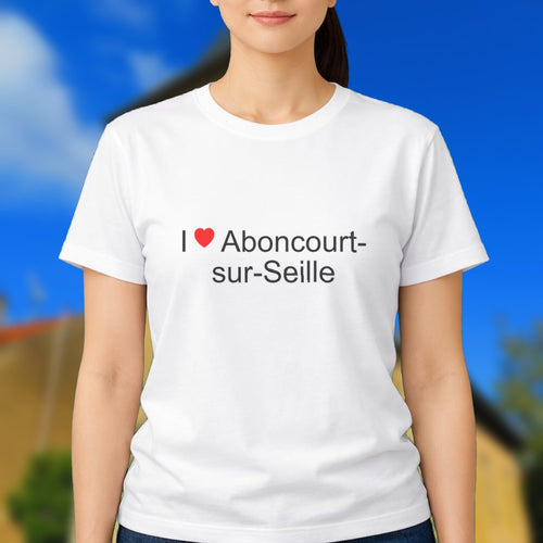 T-shirt I love aboncourt-sur-seille