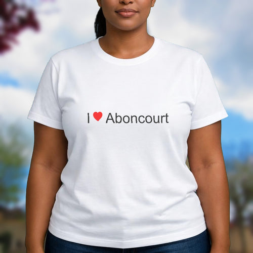 T-shirt I love aboncourt