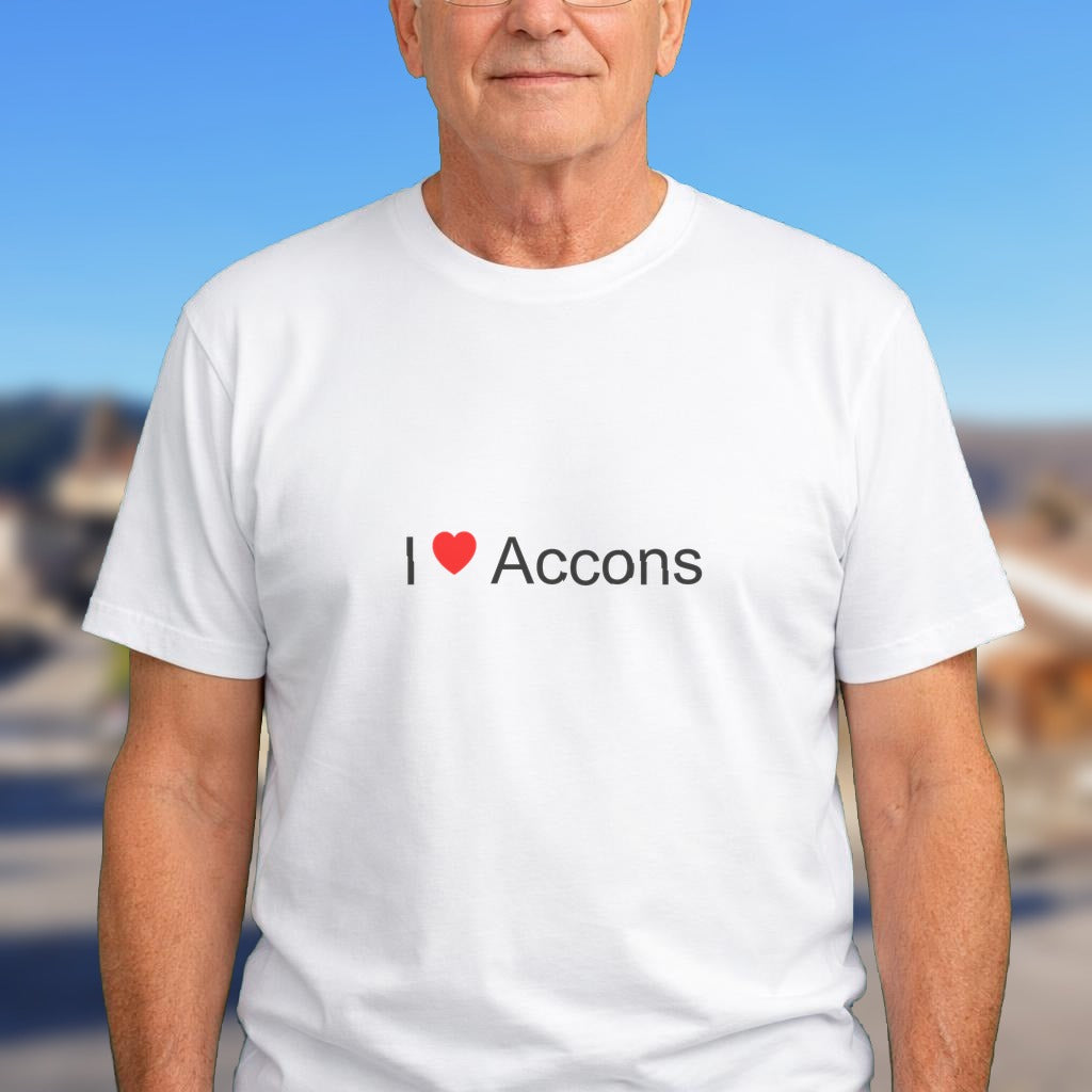 T-shirt I love accons