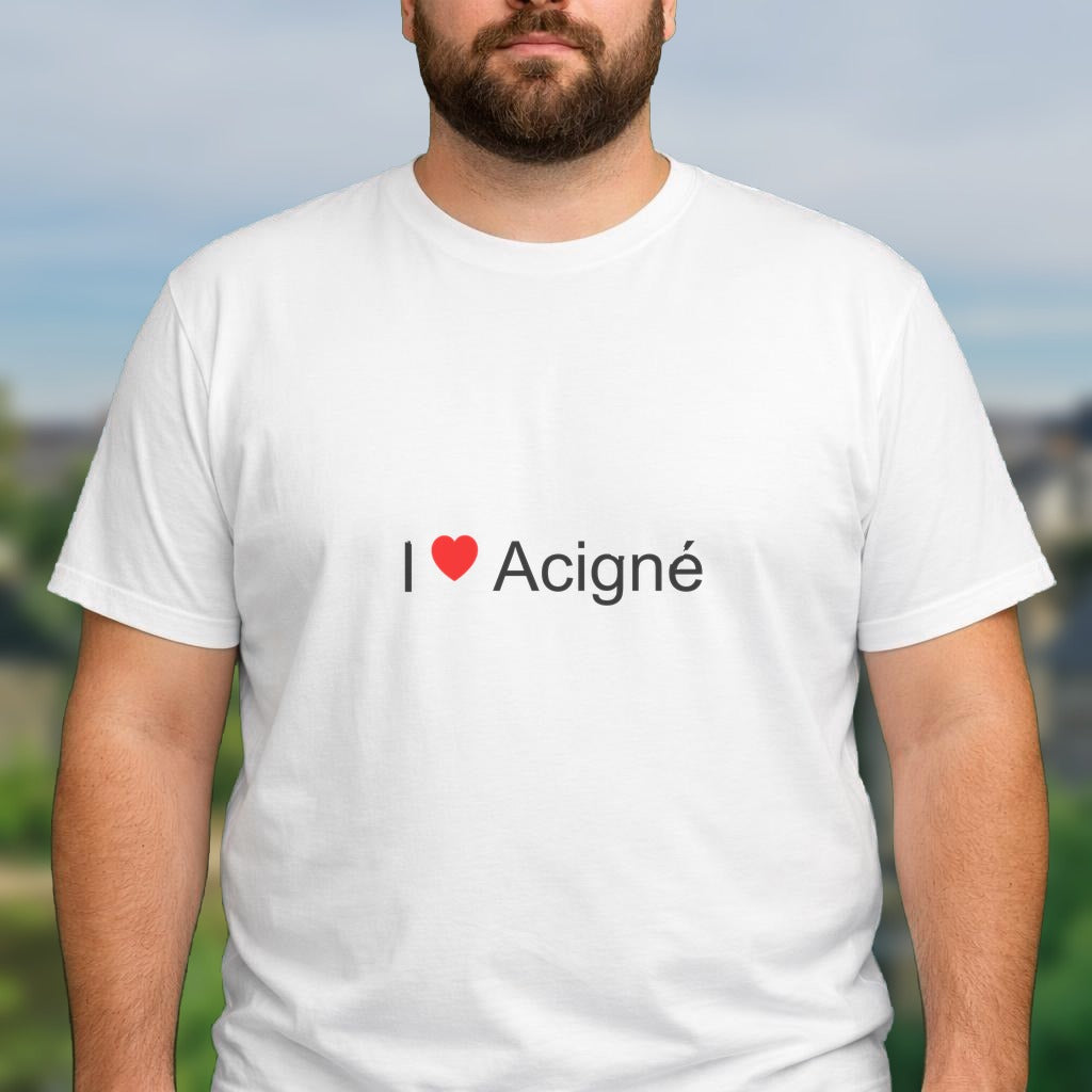T-shirt I love acigné