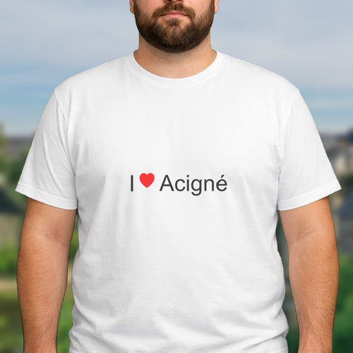 T-shirt I love acigné