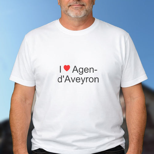 T-shirt I love agen-d'aveyron