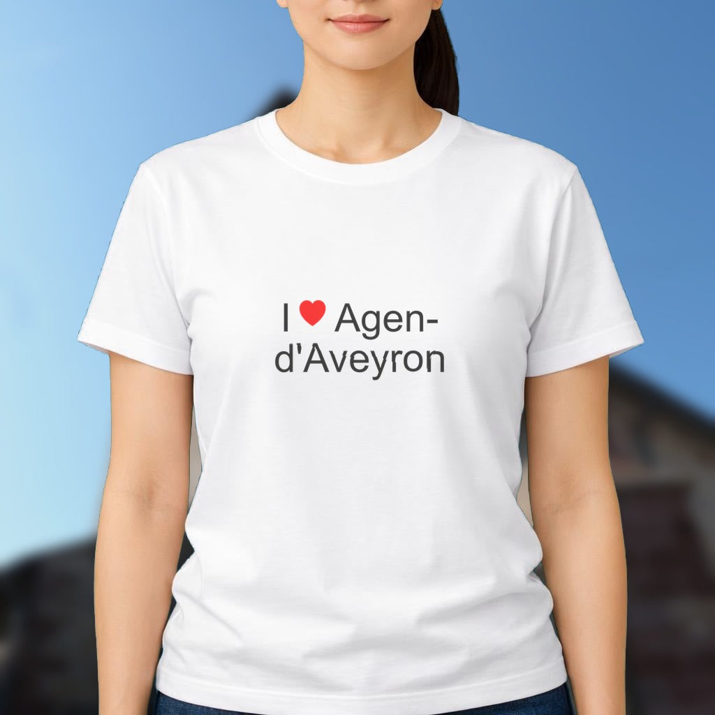 T-shirt I love agen-d'aveyron