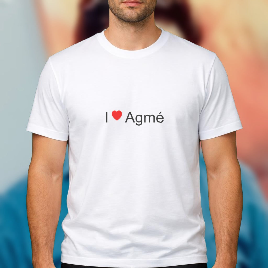 T-shirt I love Agmé - cadeau souvenir Lot-et-Garonne | Citeeshirt
