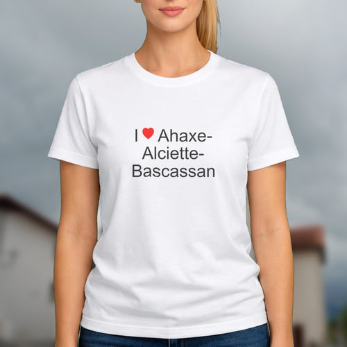 T-shirt I love ahaxe-alciette-bascassan