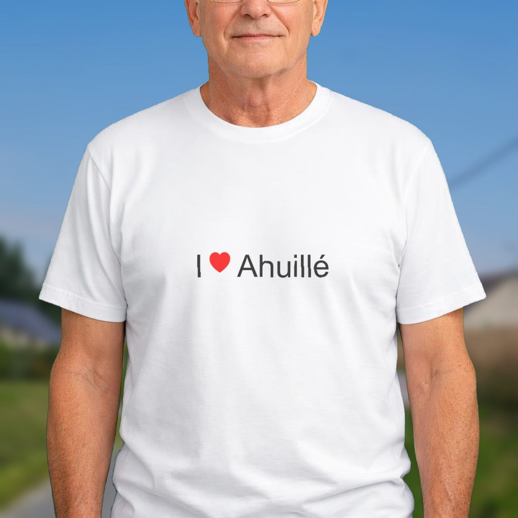 T-shirt I love ahuillé