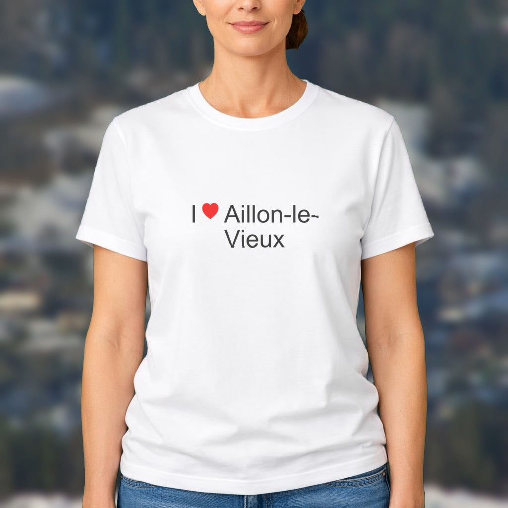 T-shirt I love aillon-le-vieux