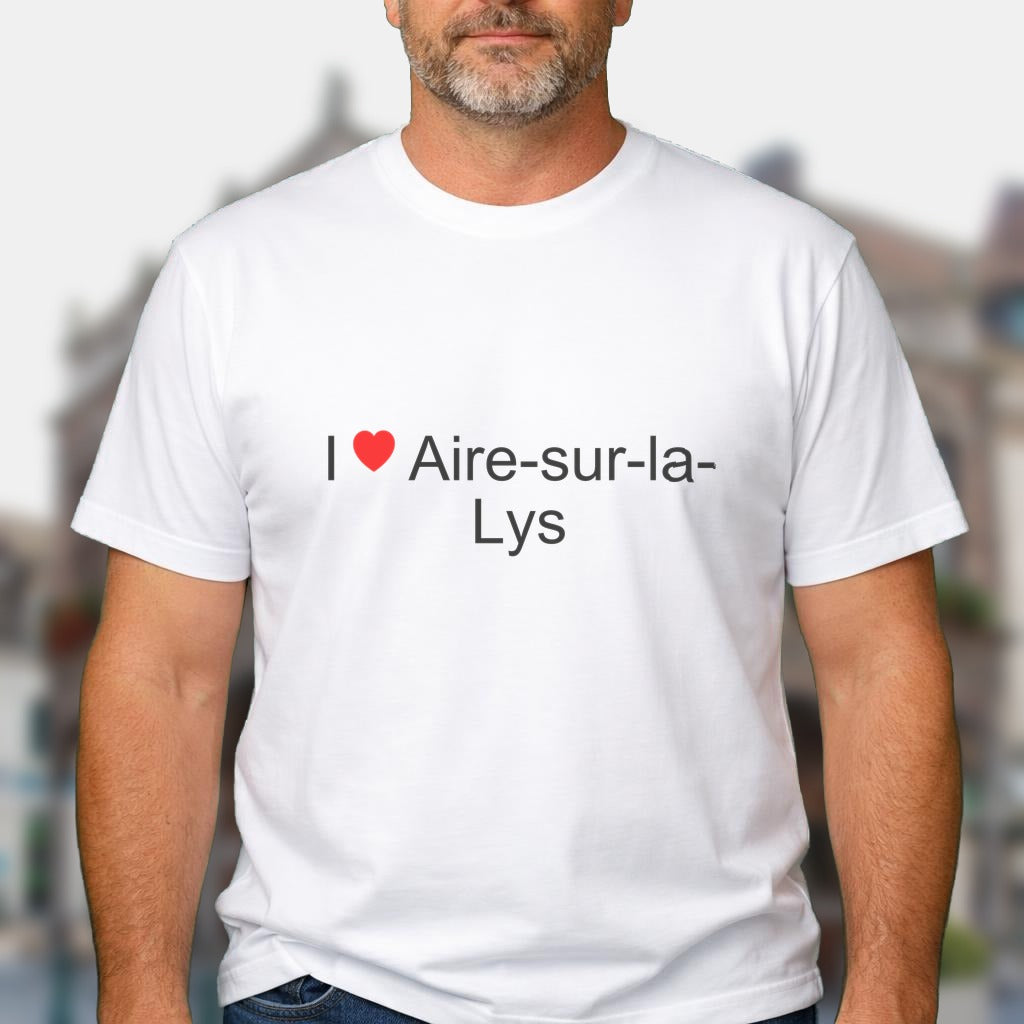 T-shirt I love aire-sur-la-lys