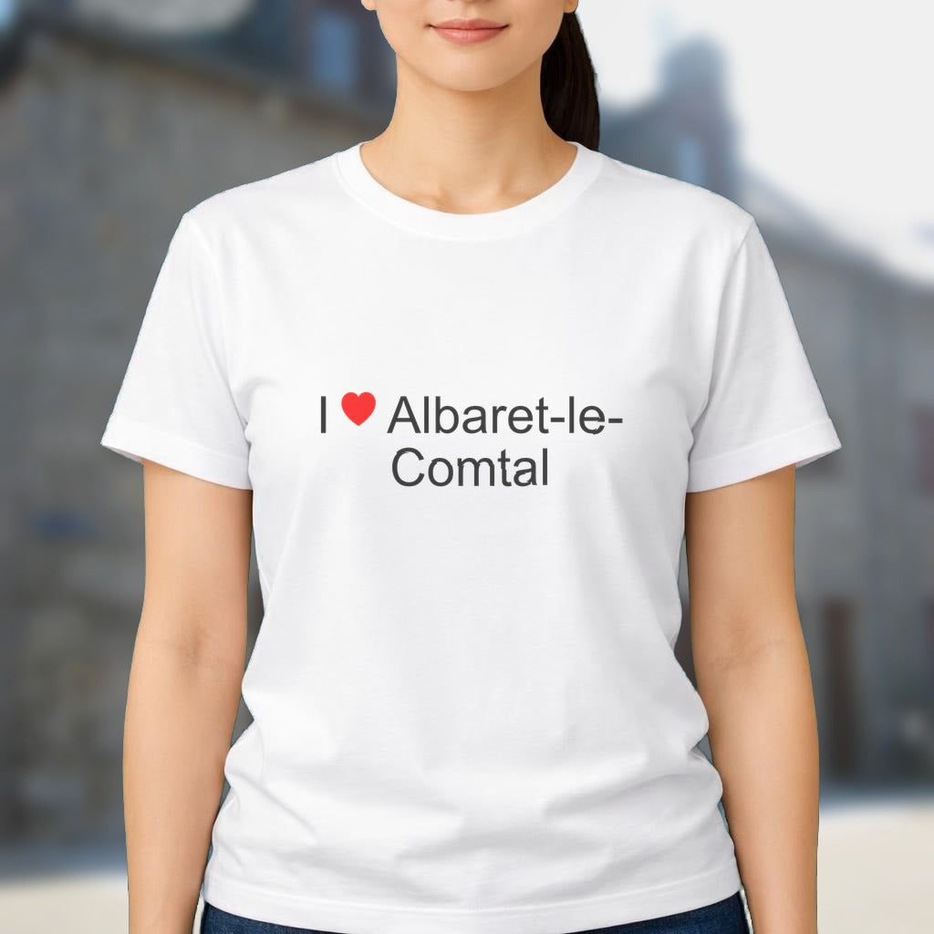 T-shirt I love albaret-le-comtal