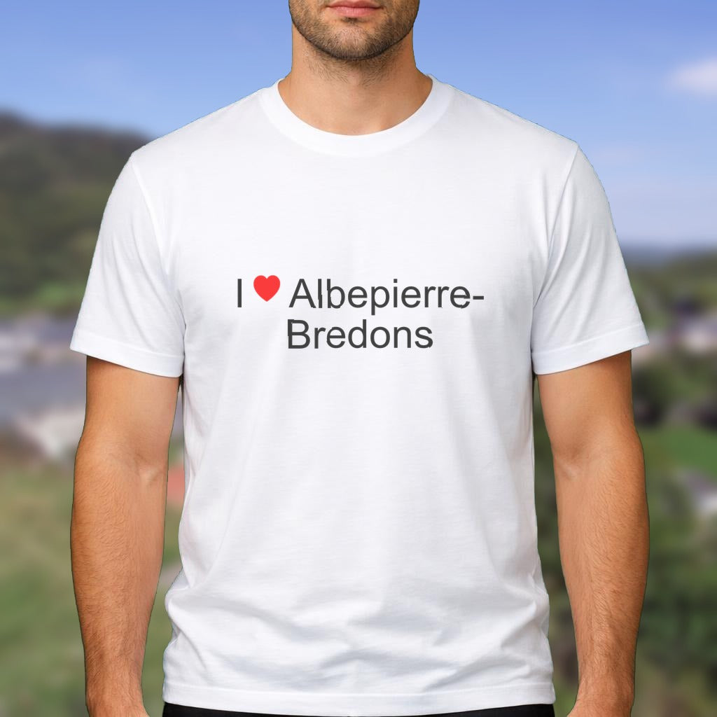 T-shirt I love albepierre-bredons
