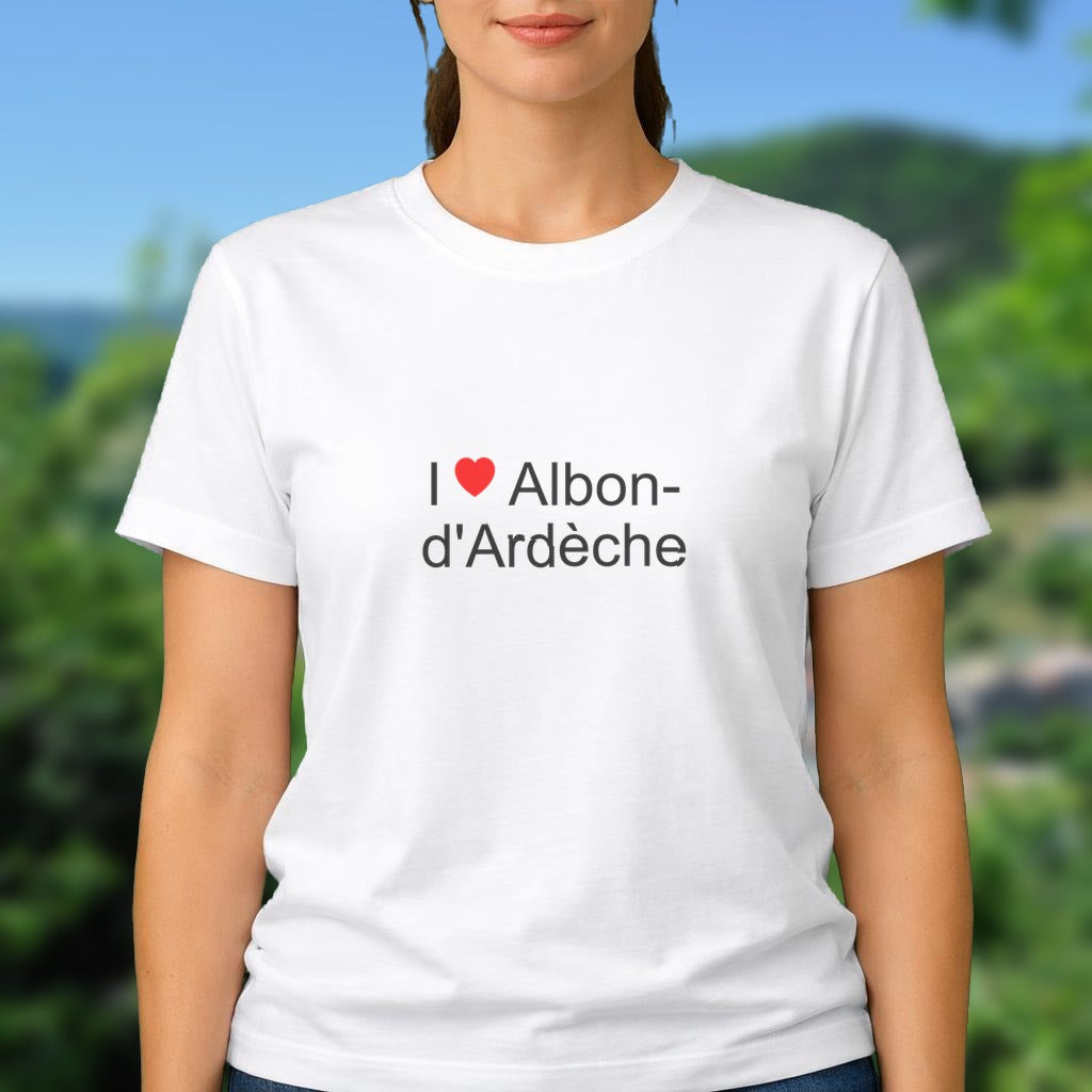 T-shirt I love albon-d'ardèche