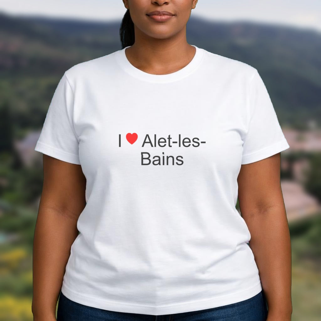 T-shirt I love alet-les-bains