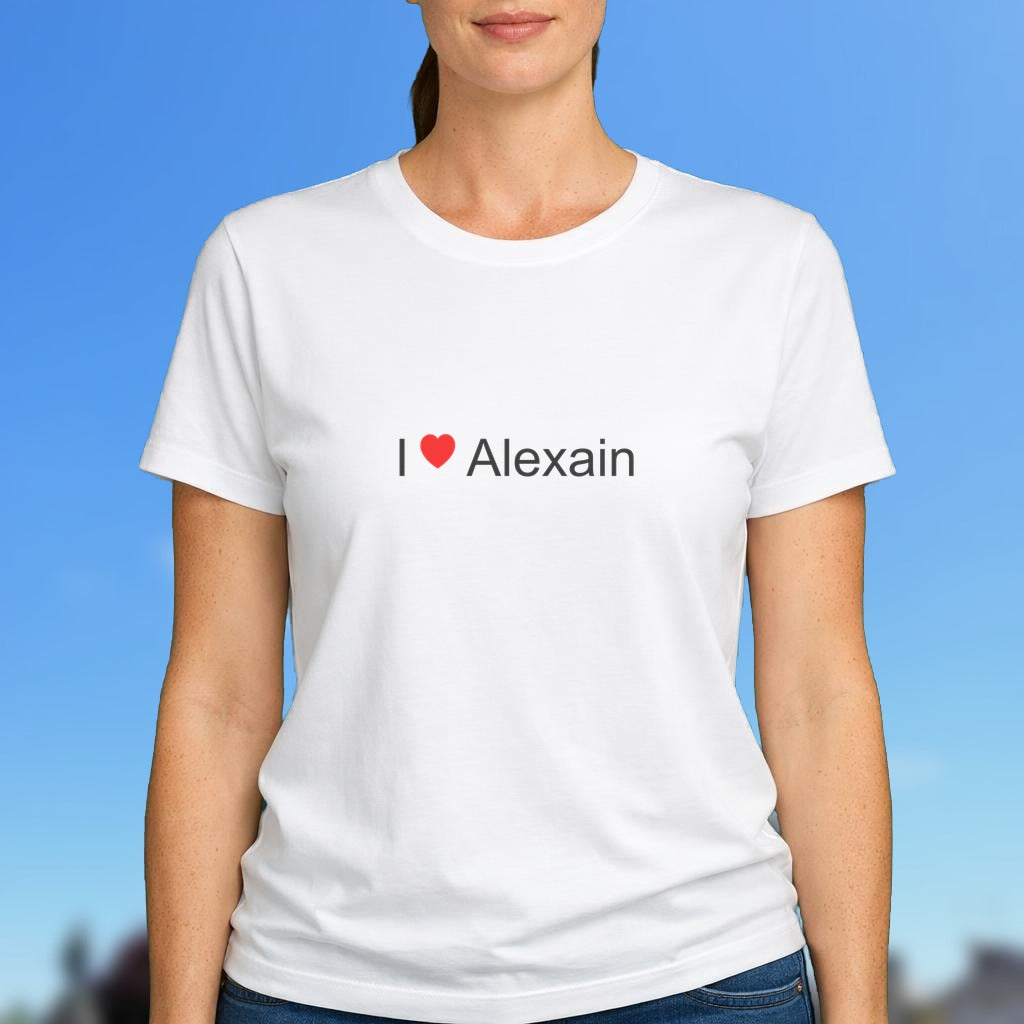 T-shirt I love alexain