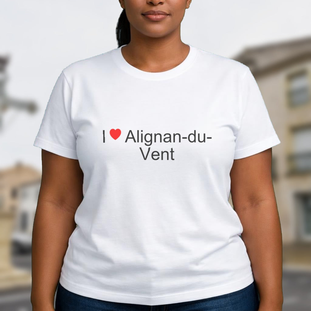 T-shirt I love alignan-du-vent
