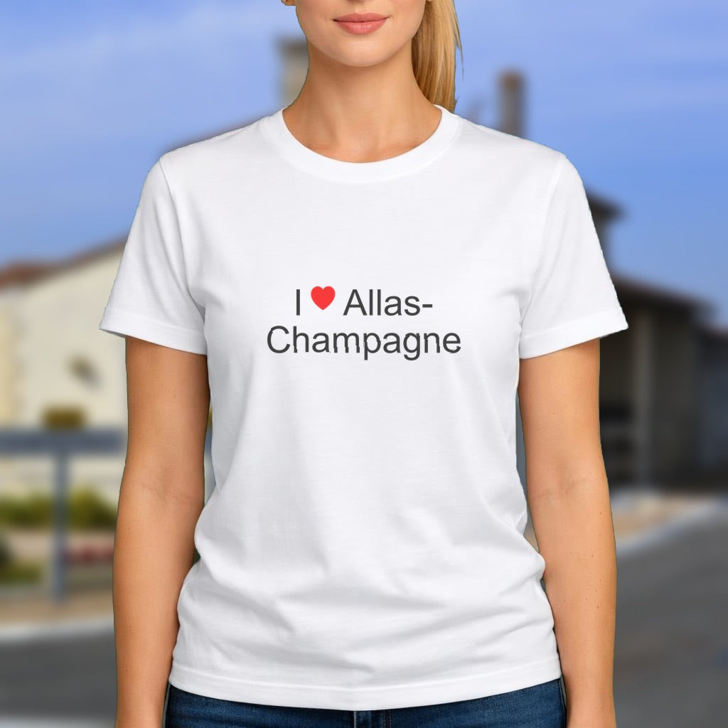 T-shirt I love allas-champagne