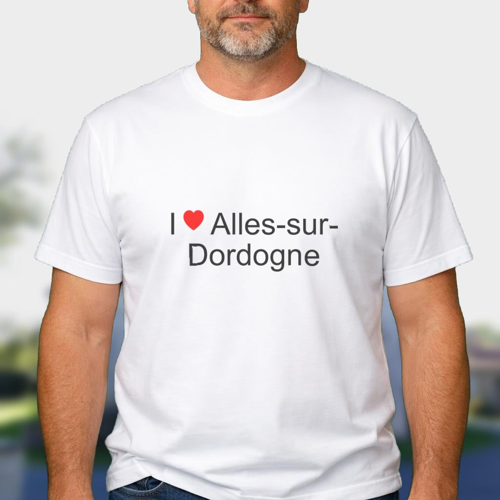 T-shirt I love alles-sur-dordogne
