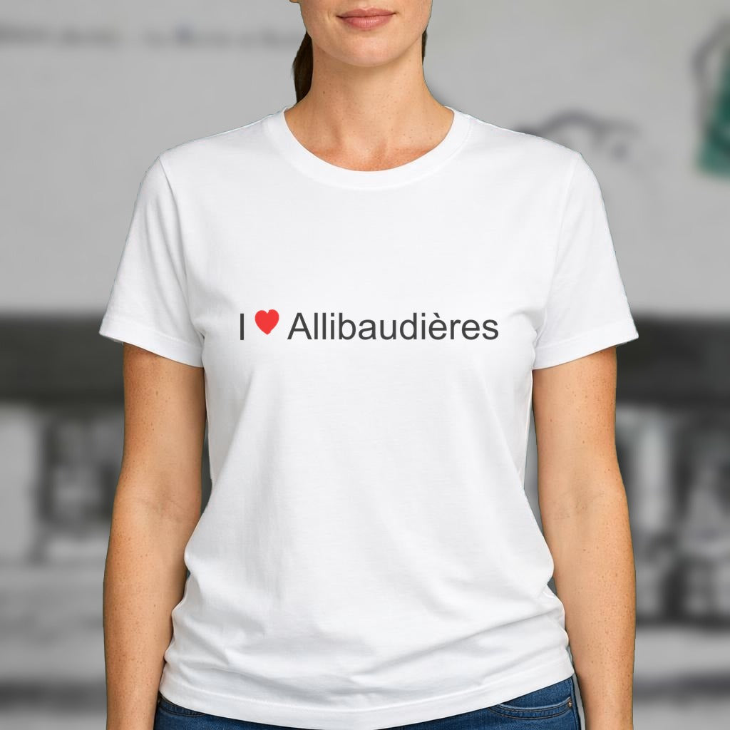 T-shirt I love allibaudières