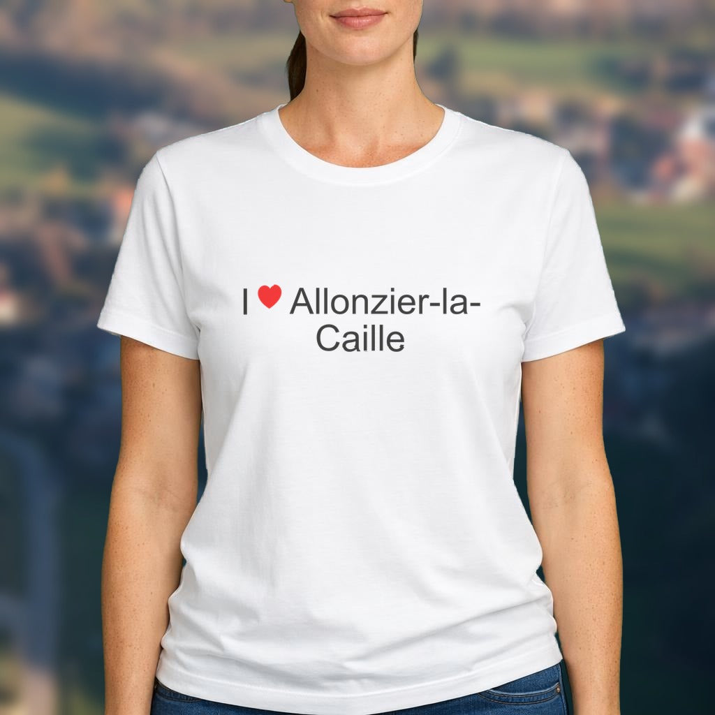 T-shirt I love allonzier-la-caille