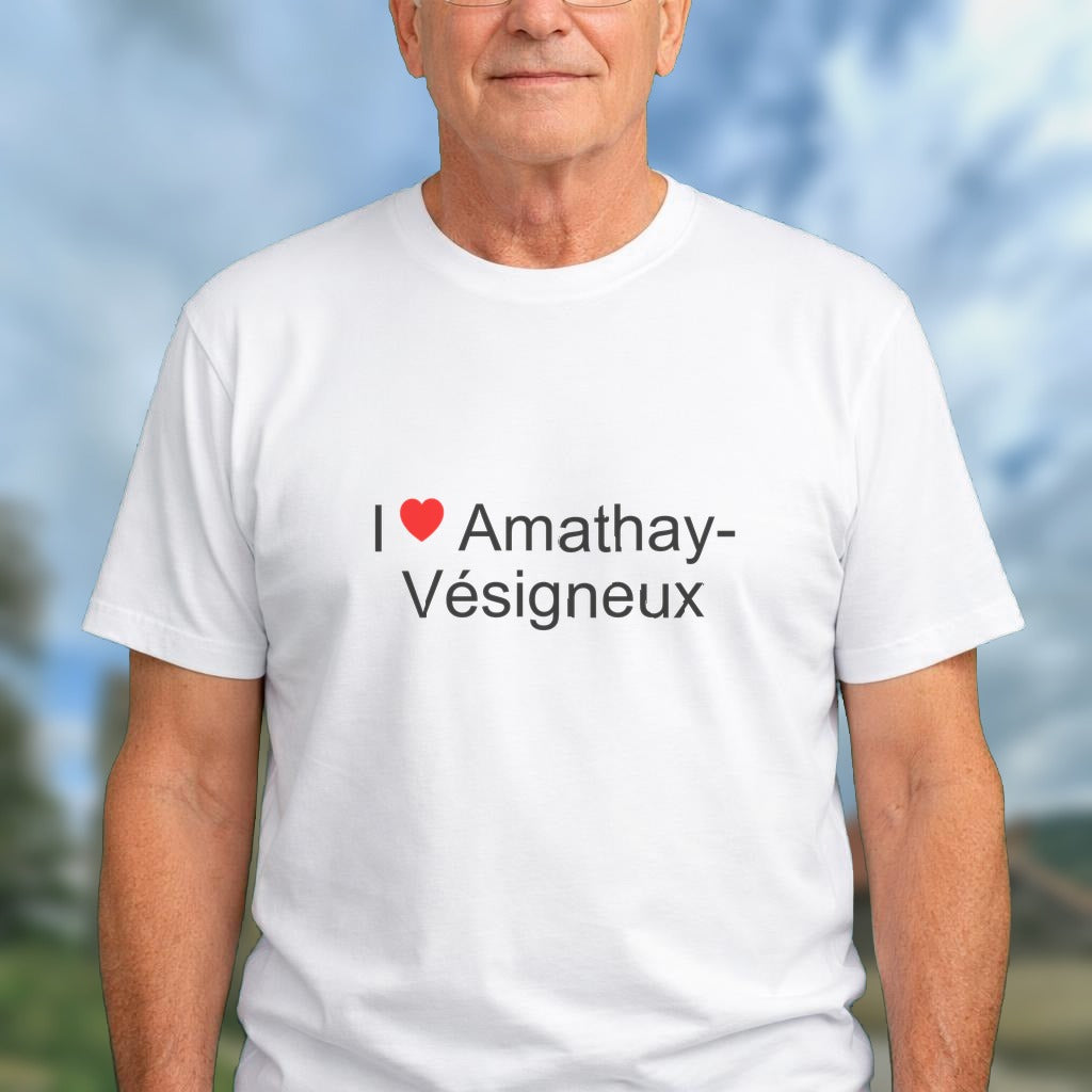 T-shirt I love amathay-vésigneux