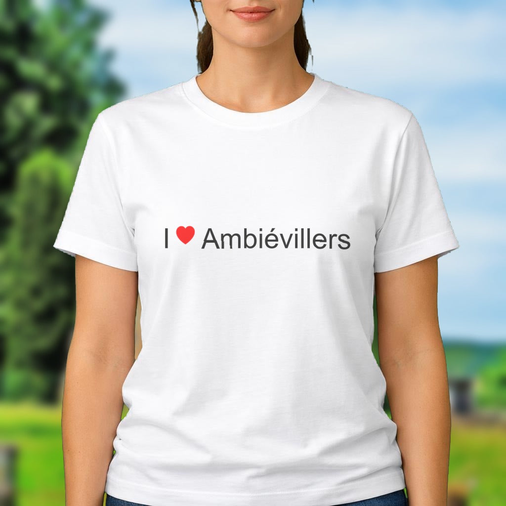 T-shirt I love ambiévillers