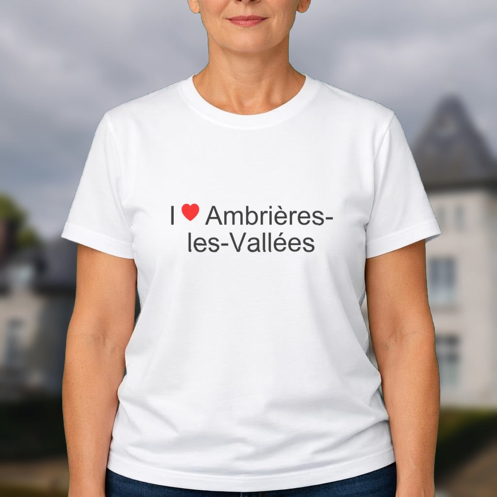 T-shirt I love ambrières-les-vallées