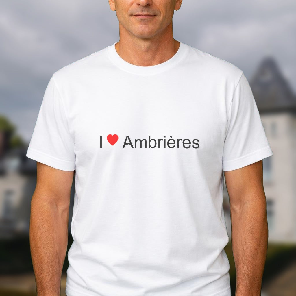 T-shirt I love ambrières
