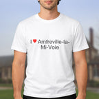 T-shirt I love amfreville-la-mi-voie