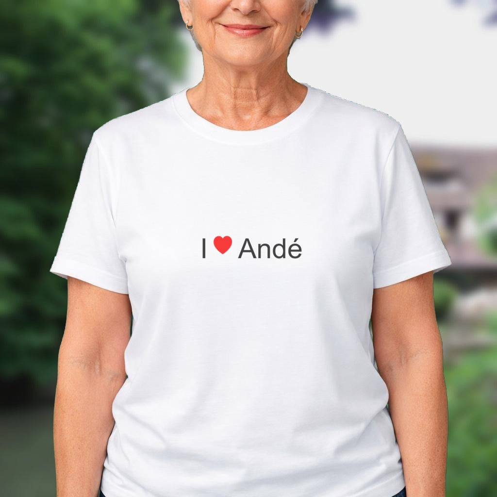 T-shirt I love andé