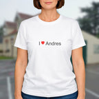 T-shirt I love andres