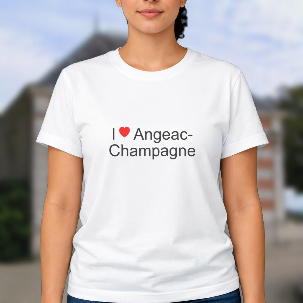 T-shirt I love angeac-champagne