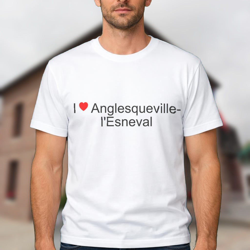 T-shirt I love anglesqueville-l'esneval