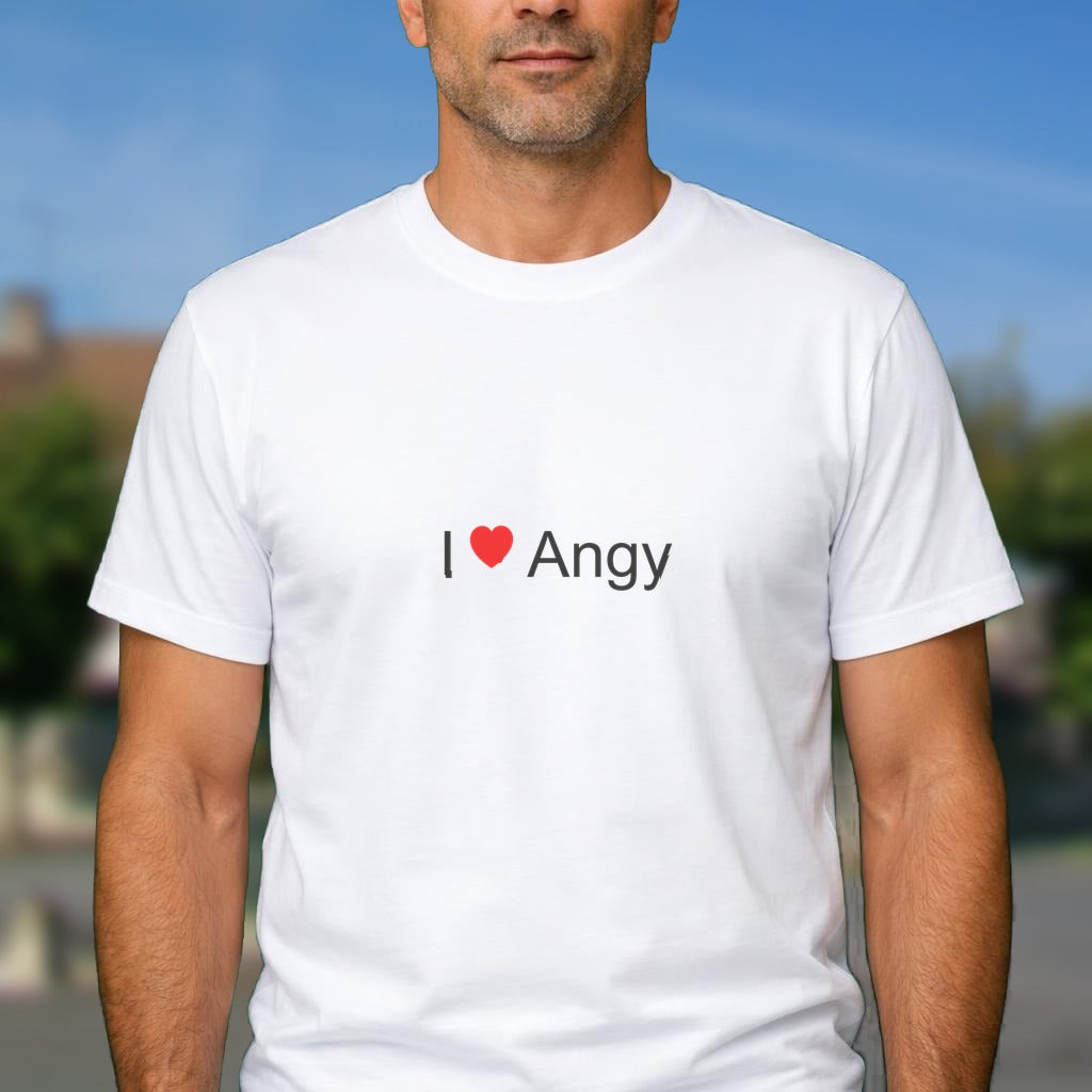 T-shirt I love angy