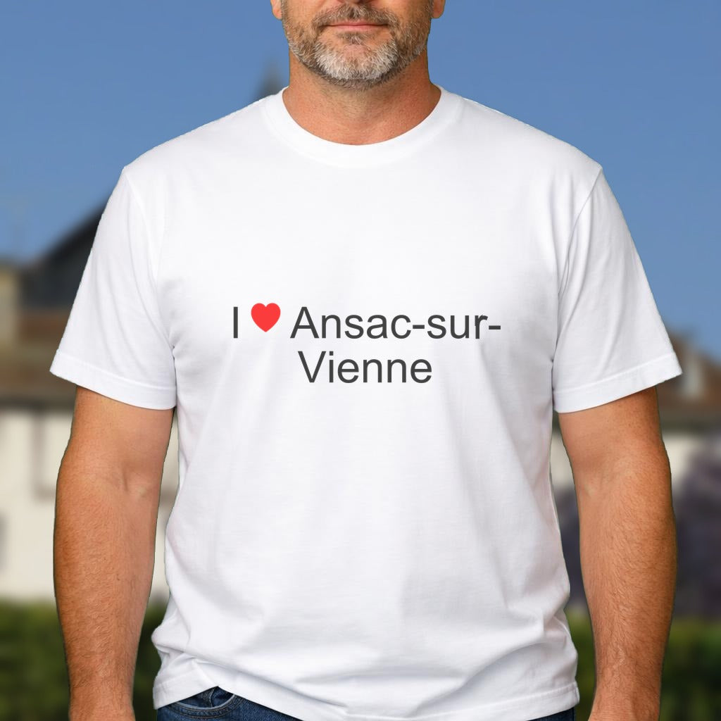 T-shirt I love ansac-sur-vienne