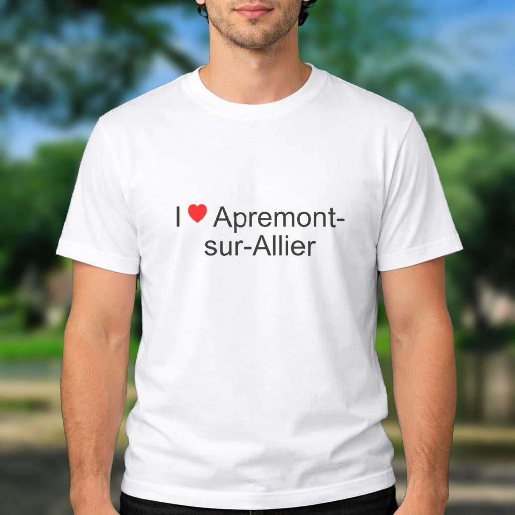 T-shirt I love apremont-sur-allier