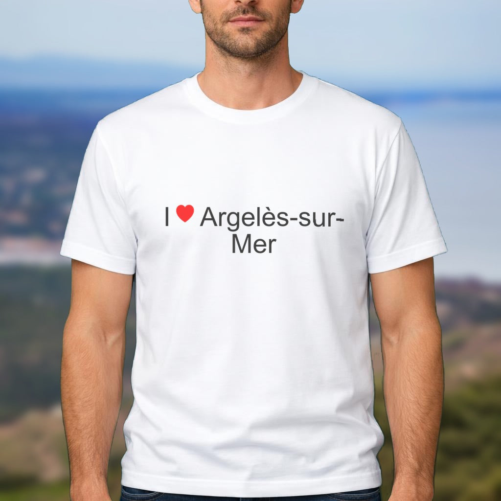 T-shirt I love argelès-sur-mer