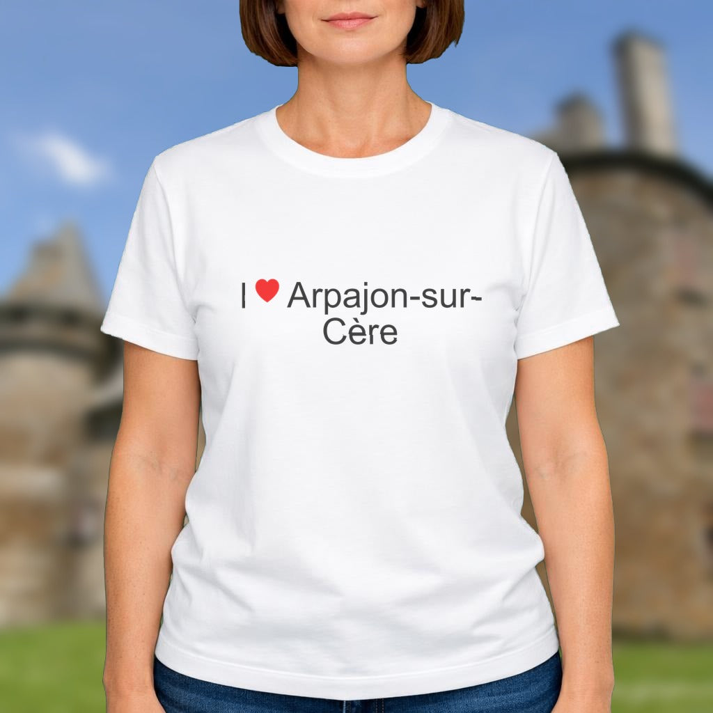 T-shirt I love arpajon-sur-cère