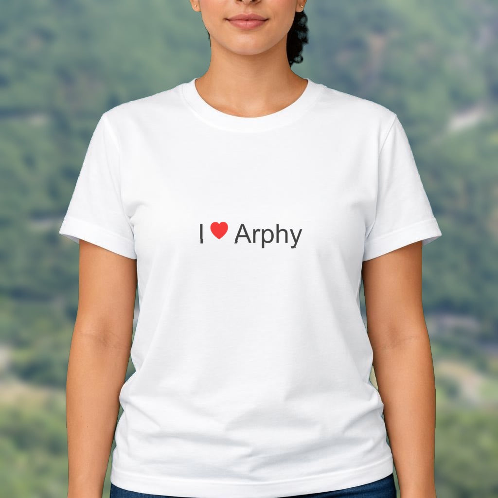 T-shirt I love arphy