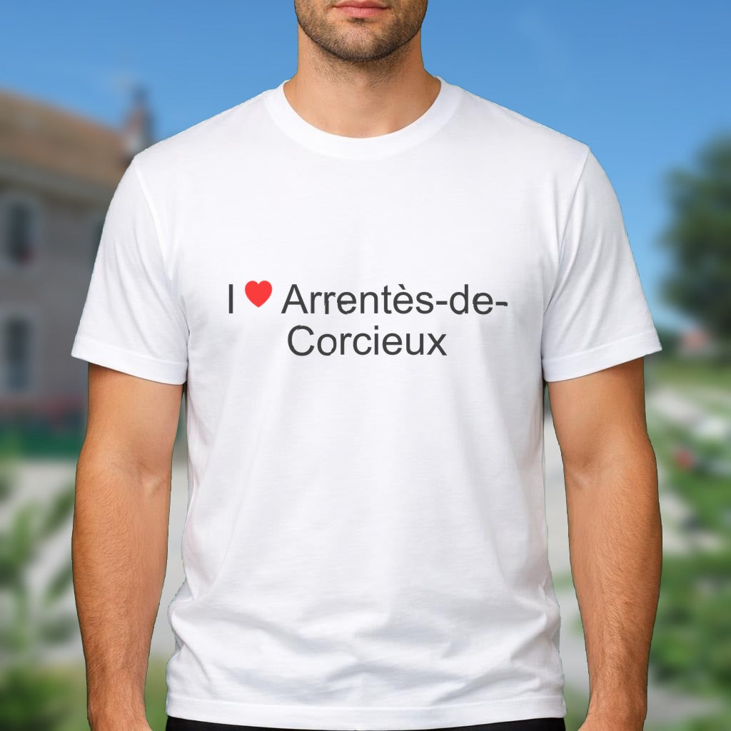T-shirt I love arrentès-de-corcieux