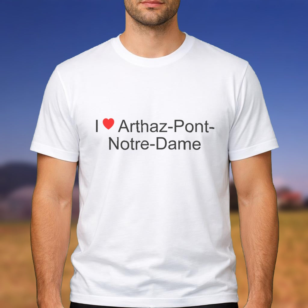T-shirt I love arthaz-pont-notre-dame