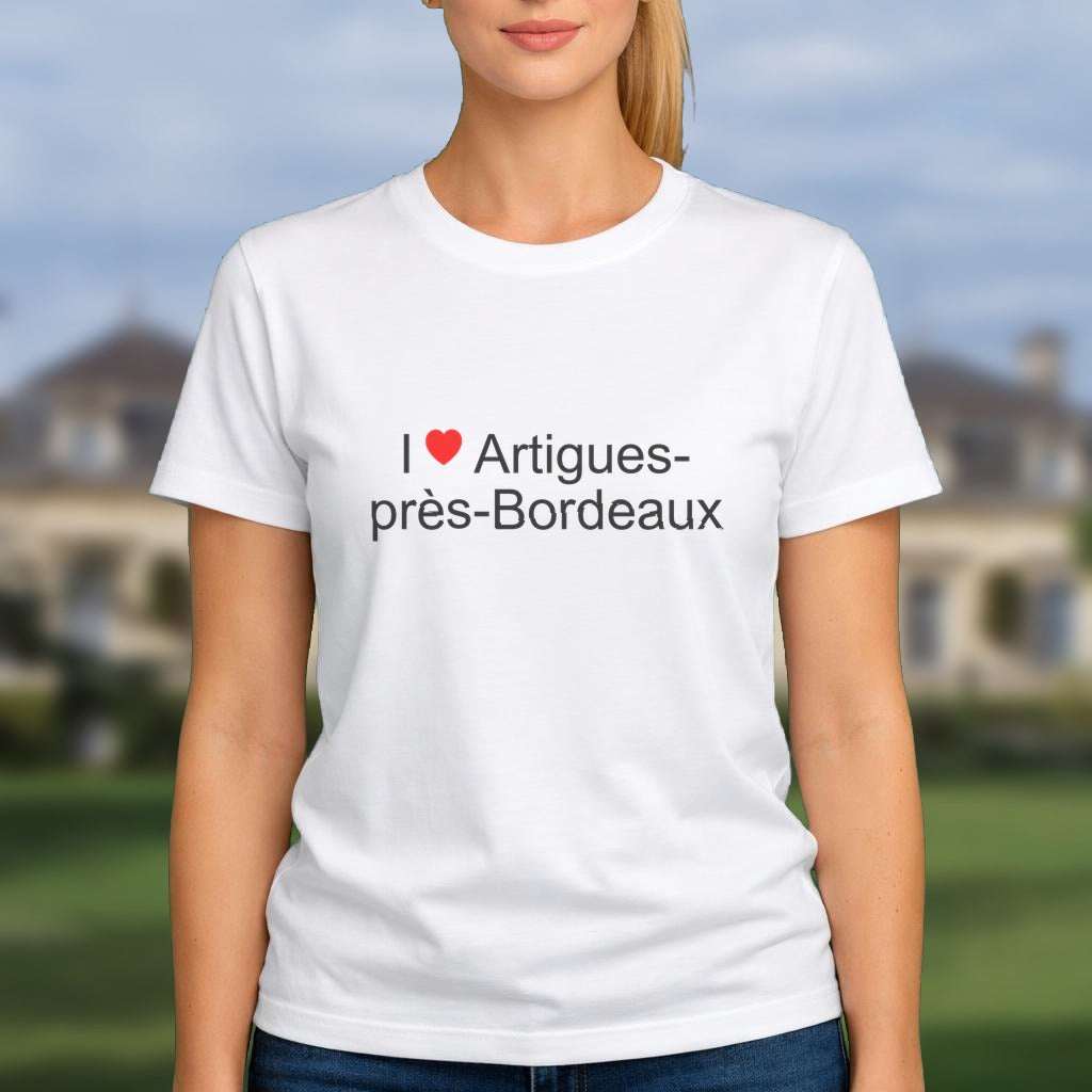 T-shirt I love artigues-près-bordeaux