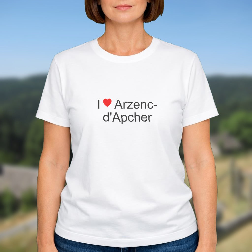 T-shirt I love arzenc-d'apcher