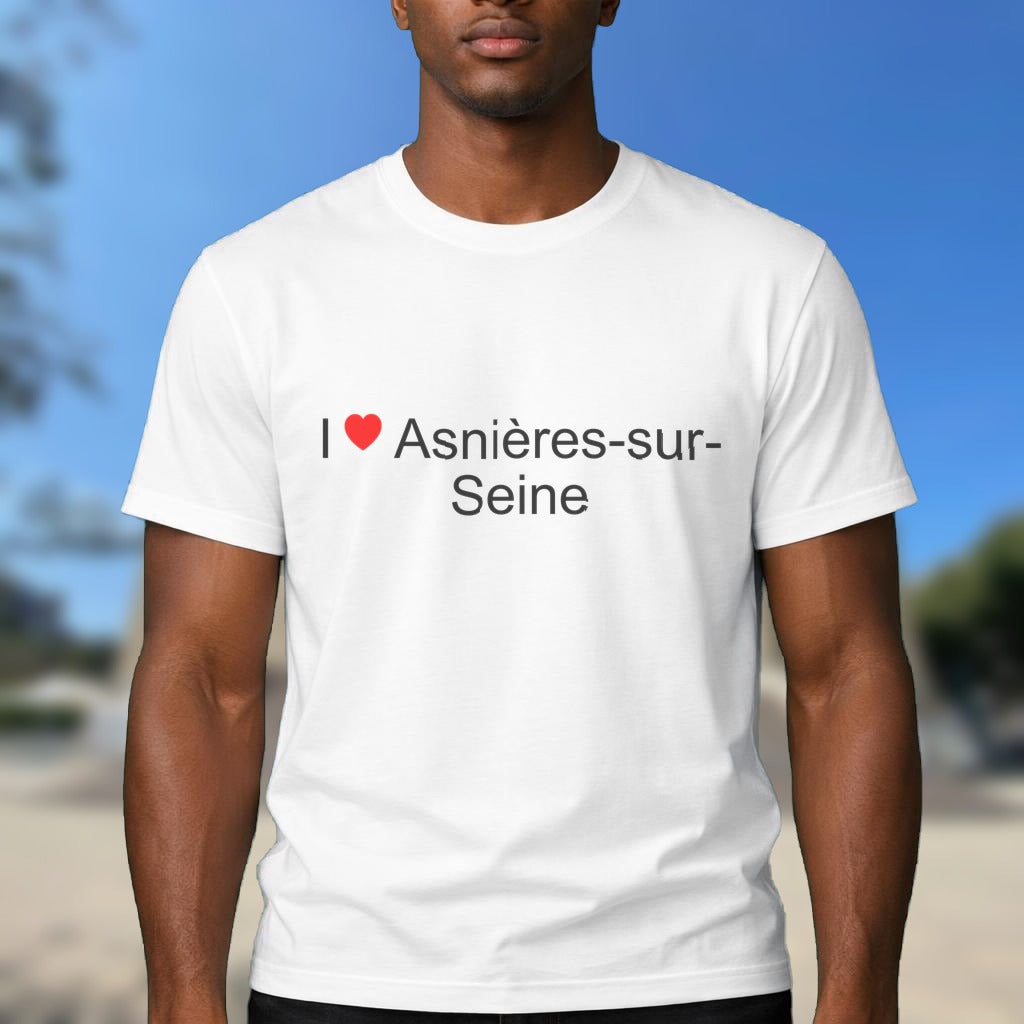 T-shirt I love asnières-sur-seine