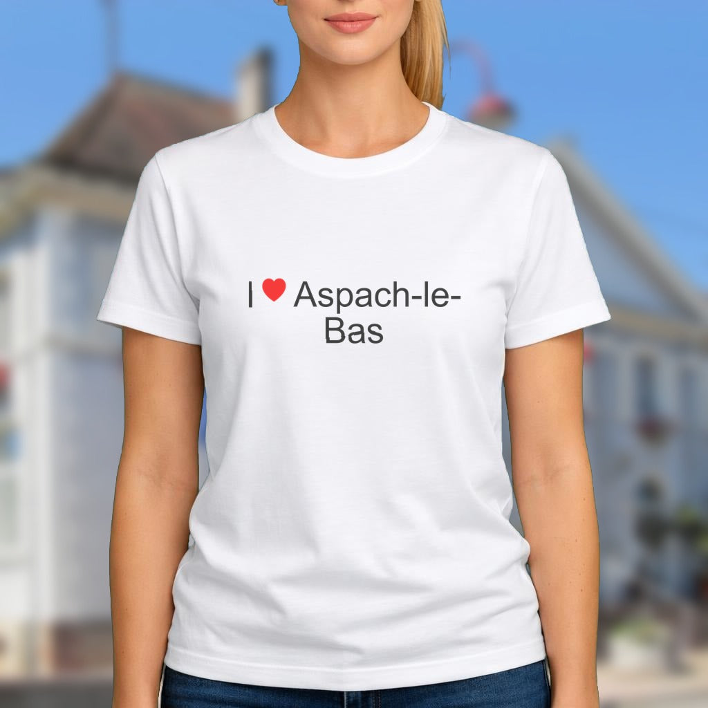 T-shirt I love aspach-le-bas