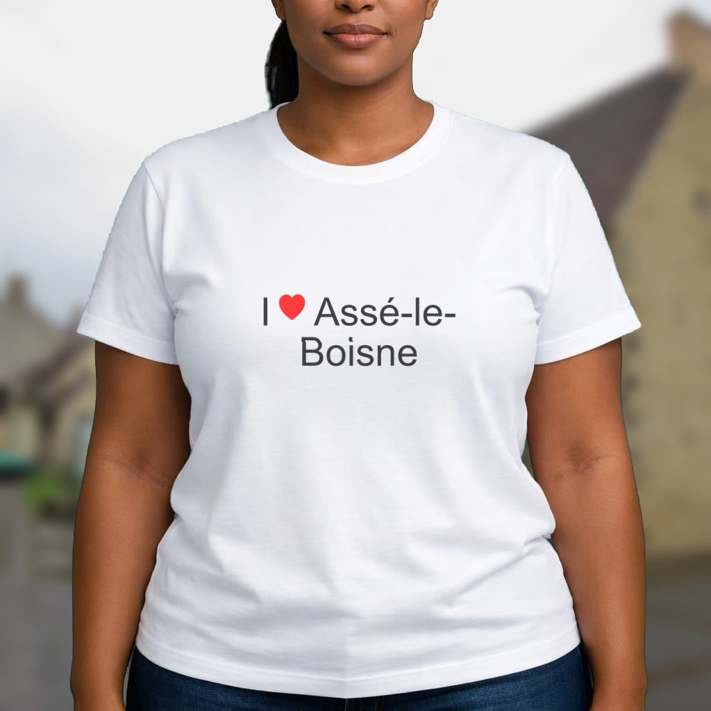 T-shirt I love assé-le-boisne