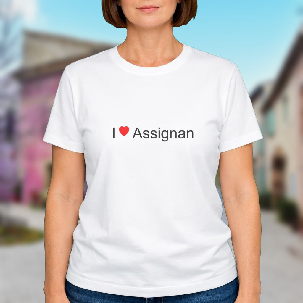 T-shirt I love assignan