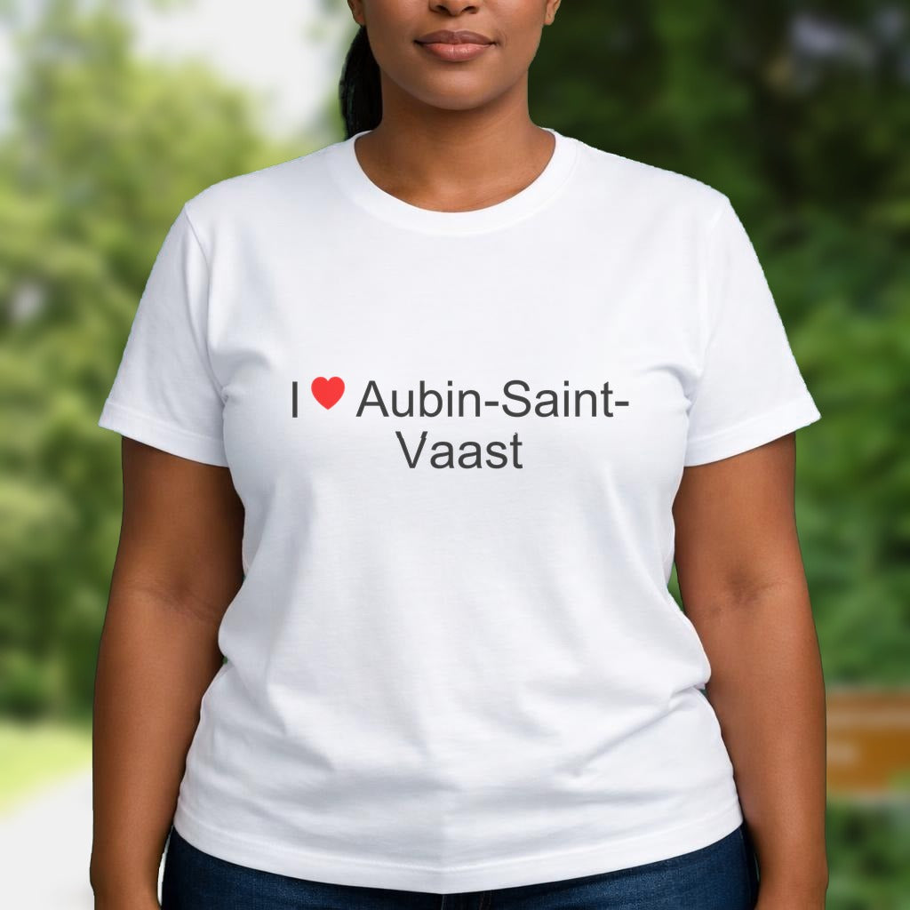 T-shirt I love aubin-saint-vaast
