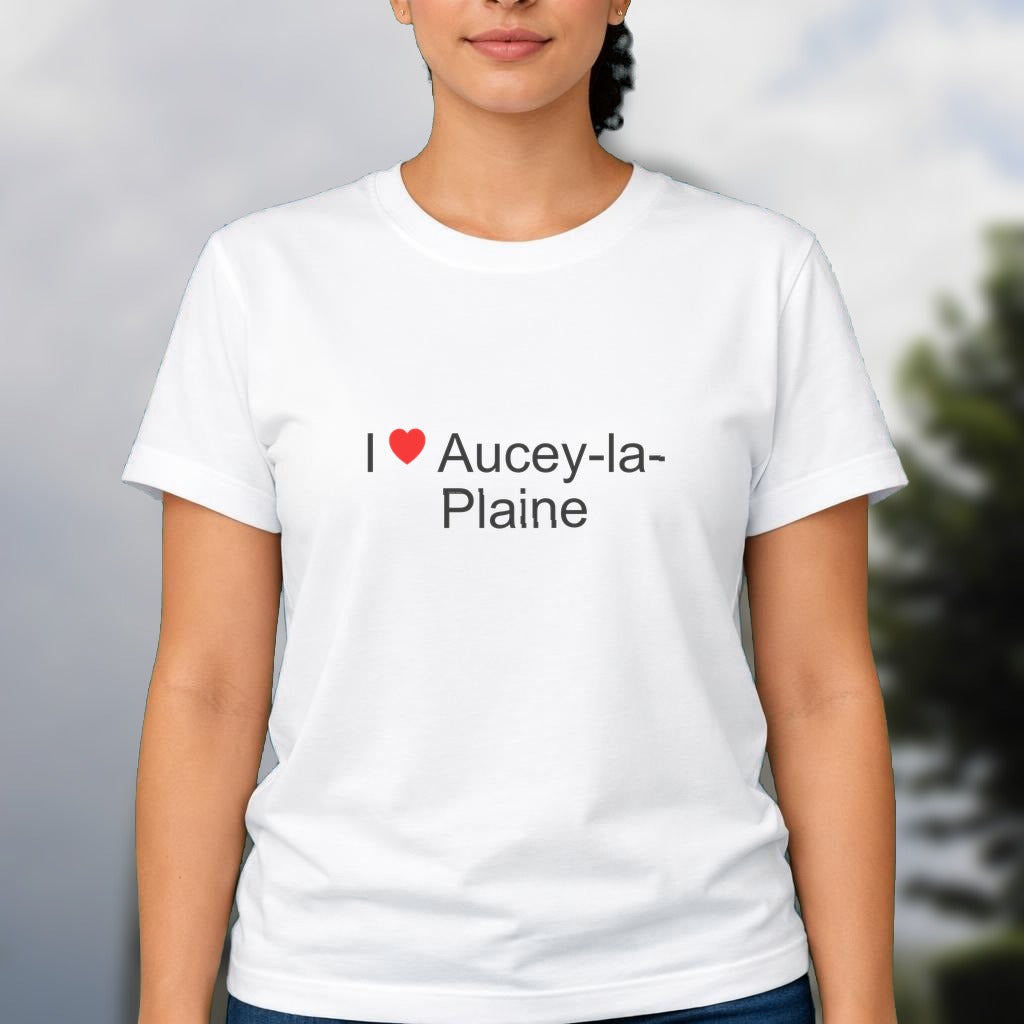 T-shirt I love aucey-la-plaine