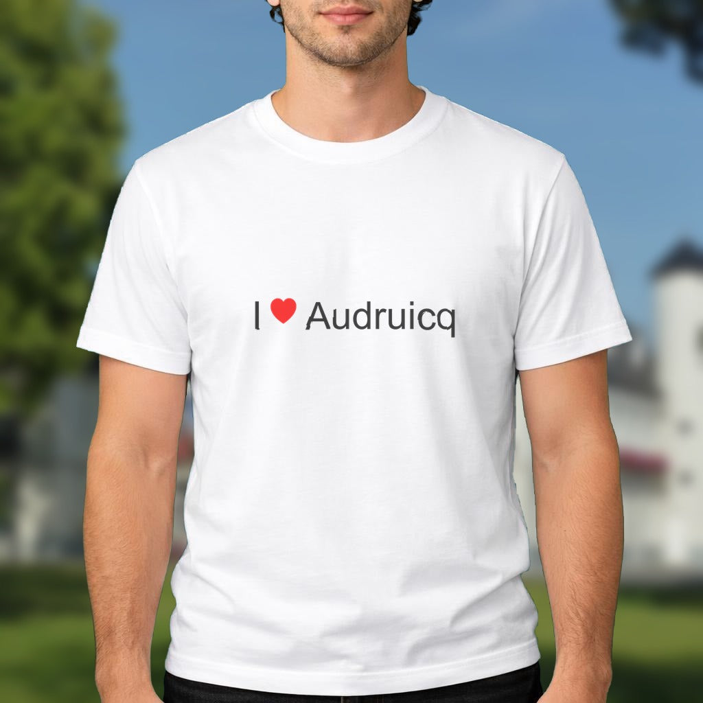T-shirt I love audruicq