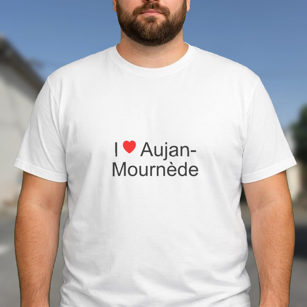 T-shirt I love aujan-mournède