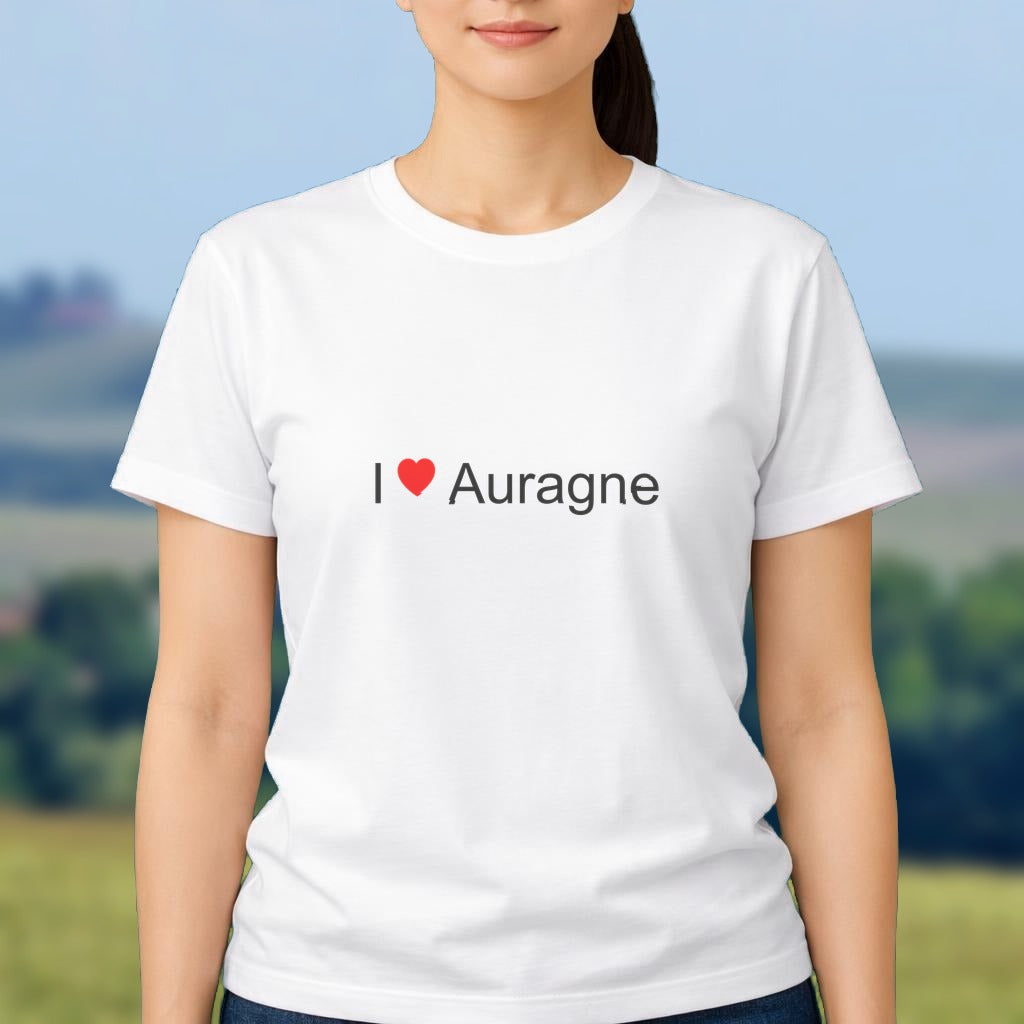 T-shirt I love auragne
